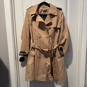 Lauren Ralph Lauren Classic Tan Trench Coat Size L